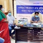 চরফ্যাশনে অকার্যকর স্লুইসগেট বিষয়ে জলবায়ু ফোরামের সংলাপ